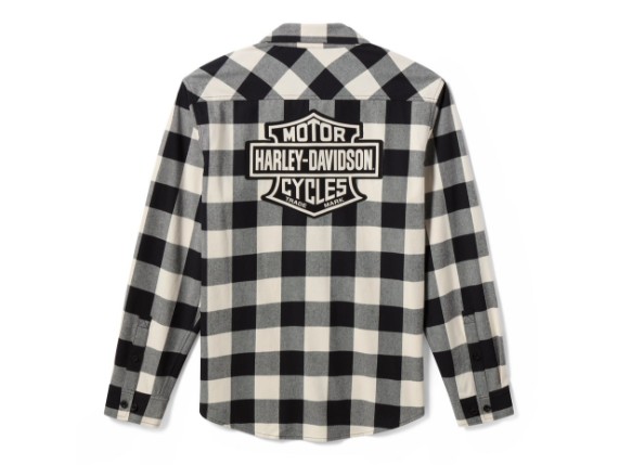96534-26VM/000L, Shirt-Woven,Off white/black PL
