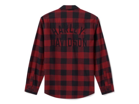 96543-26VM/000L, Shirt-Woven,Dark red/black