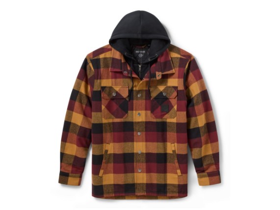 96559-26VM/000L, Shirt Jacket-Woven,brown/black