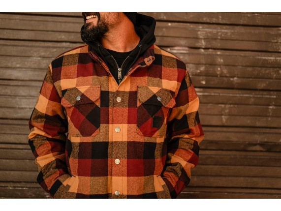 96559-26VM/000L, Shirt Jacket-Woven,brown/black