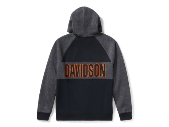 96714-25VM/000L, Hoodie-Knit,black/black Heathe