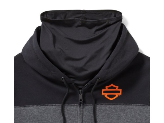 96716-25VM/000L, Hoodie-Knit,Dark grey/black CL