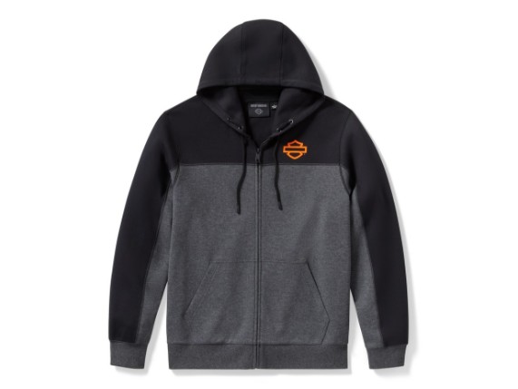 96716-25VM/000L, Hoodie-Knit,Dark grey/black CL