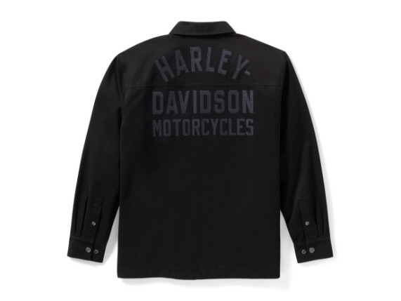 96809-25VM/000L, Shirt Jacket-Woven,black
