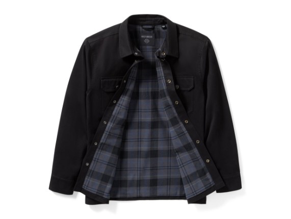 96809-25VM/000L, Shirt Jacket-Woven,black