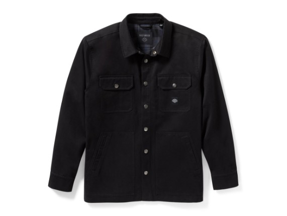 96809-25VM/000L, Shirt Jacket-Woven,black