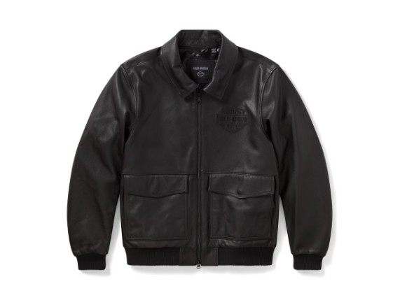 97001-26VM/000L, Jacket-Leather,A2 Flight,black