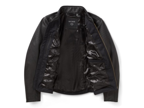 97003-26VW/000L, Jacket-Leather,Bling,black