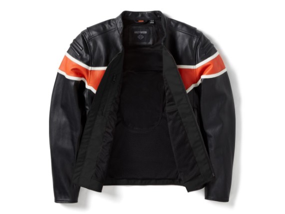 97014-25VM/000L, Jacket-Trenton,Leather,black/O