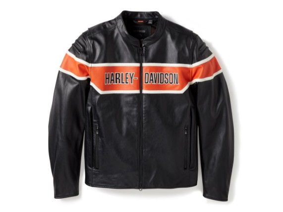 97014-25VM/000L, Jacket-Trenton,Leather,black/O