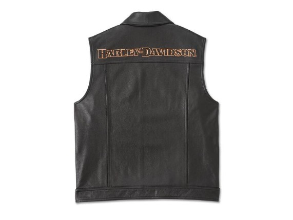 97031-24VM/000L, Vest-Leather,black