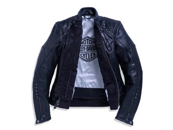 97170-23EW/000L, Jacket-Queen II Asphalt,Leathe