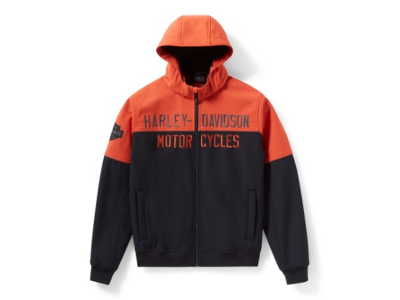 97437-25VM/000M, Jacket-Knit,black/orange Color