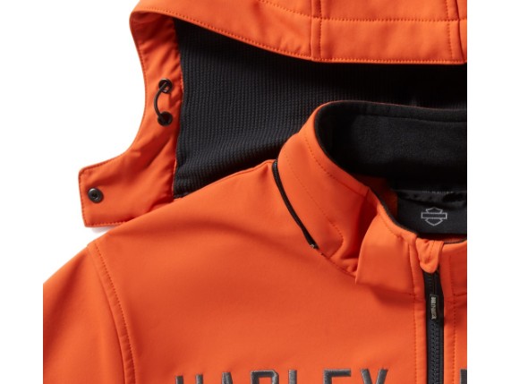 97437-25VM/000M, Jacket-Knit,black/orange Color