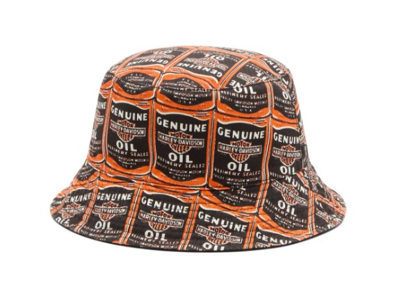 97608-26VX/000L, Hat-Bucket,Woven,black Print
