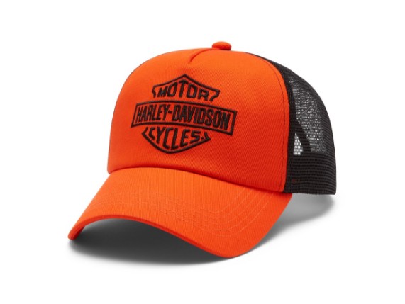 97682-26VM, Hat-Trucker,Woven,orange