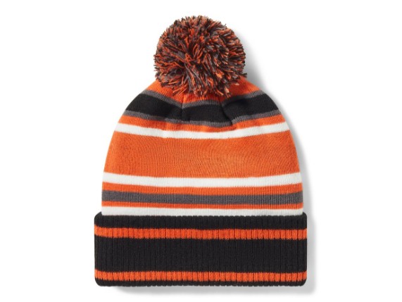97773-25VX, Beanie-Knit,orange/black