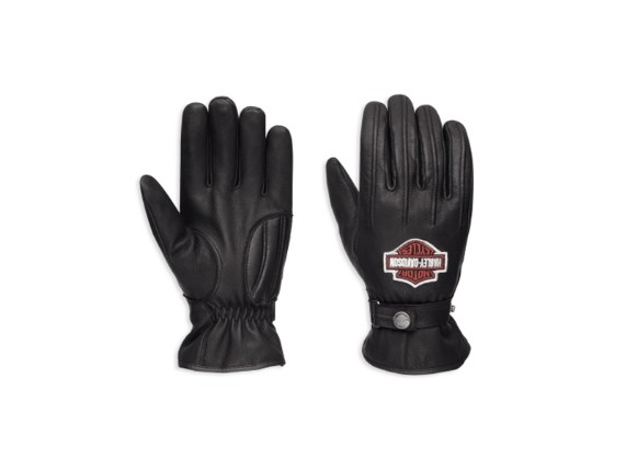 98356-17EM/000L, GLOVE-F/F,ENTHUSIAST,LTHR,BLK