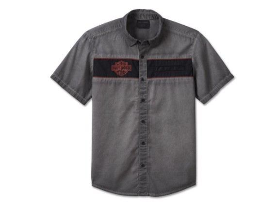 99004-23VM/000L, Shirt-Woven,Dark grey Colorblo