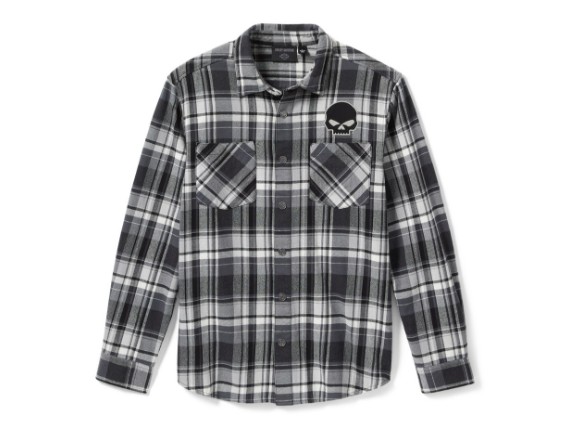 99290-25VM/000L, Shirt-Woven,black/grey Plaid