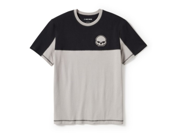 99291-25VM/000L, tee-Knit,black/grey Colorblock
