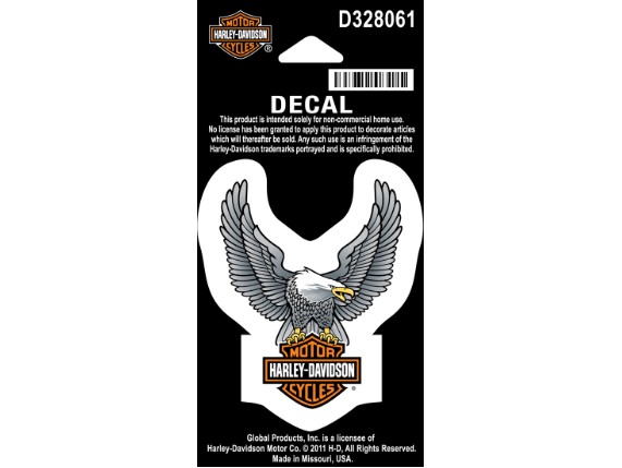 D328061, Decal, Upwing Eagle, Silver, XS, 2 1