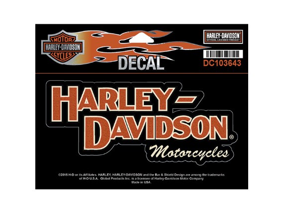 DC103643, Decal, Block H-D Name, MD, 6"W x 3"H