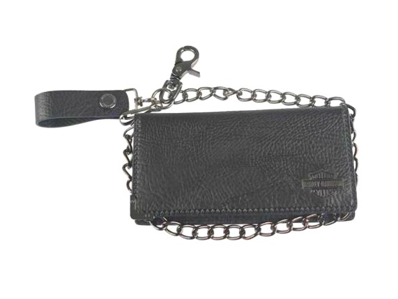 GM6501L-BLACK, Mens Gun Metal Bifold Tall