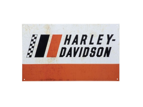 HDL-15560, H-D Racing Stripes Tin Sign