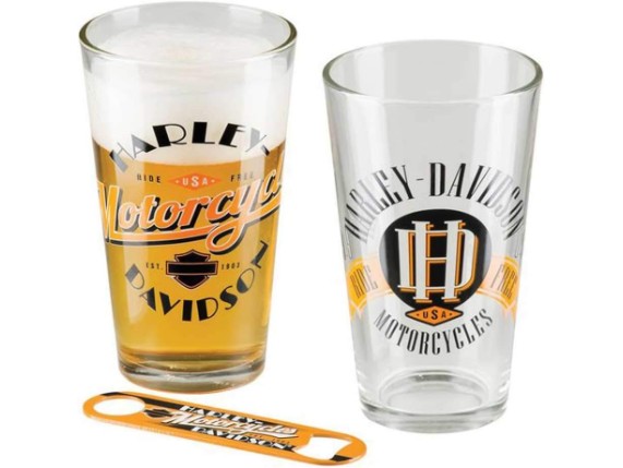 HDL-18798, Ride Free Pint Glas Set