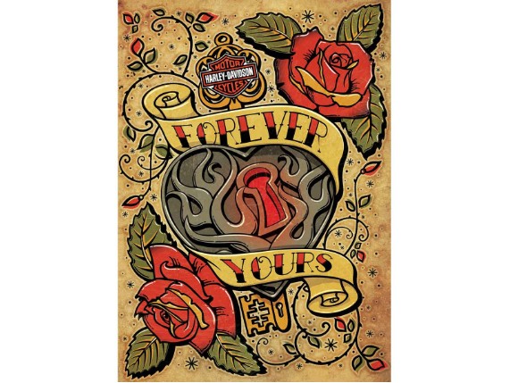 HDL-20038, H-D FOREVER B&S - VALENTINE'S DAY CA