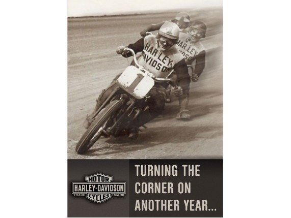 HDL-20077, H-D turning the Corner Birthday Card