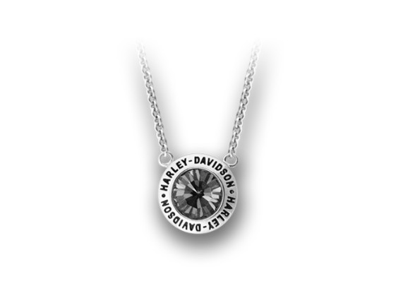 HDN0403-16, Black Crystal Gift Necklace