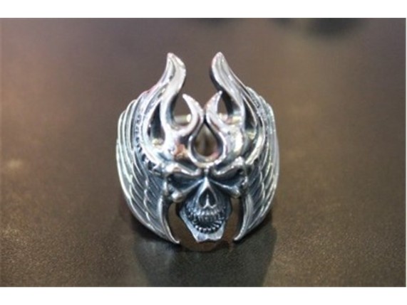 HDR002/11, Silberring HD Skull Wings