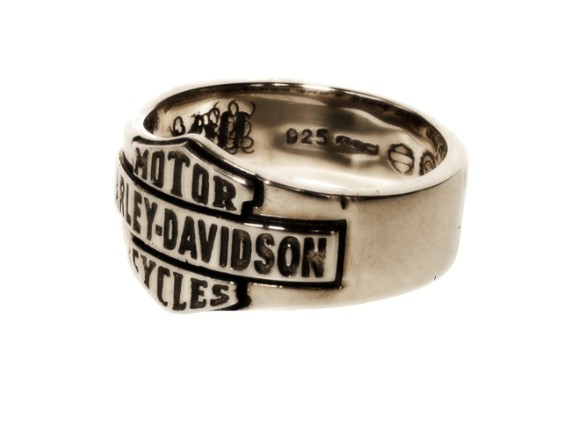HDR0157-9, Vintage H-D Rustic Mens Ring