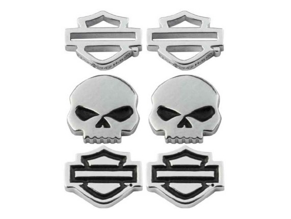 HDS0005, B&SSkull Stud Earring Set 3