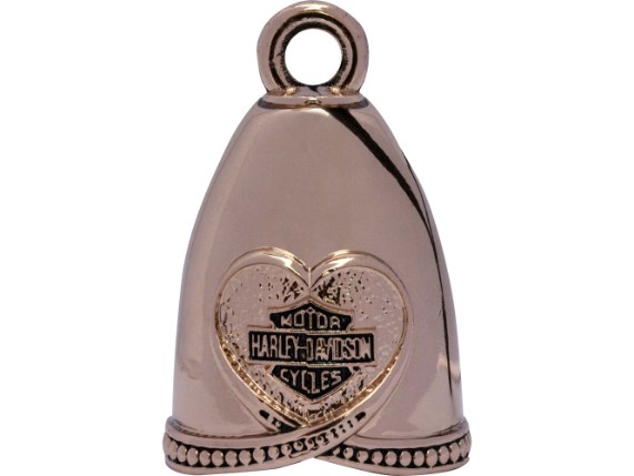 HRB089, Rose Gold Heart Ride Bell