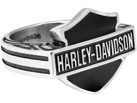 HSR0062-10, Large Black Celtic Enamel Ring