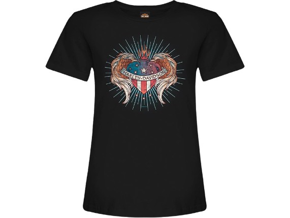 R004505-XS, Harley Heart Ladies Shirt