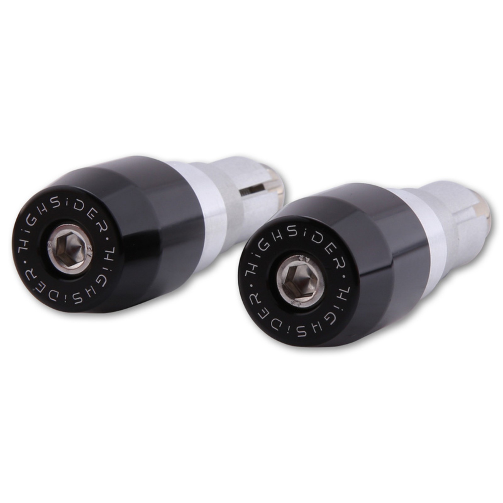 HIGHSIDER Esagano-LS Lenkergewichte - Motorrad Lenkerenden Mit Spiegelaufnahme