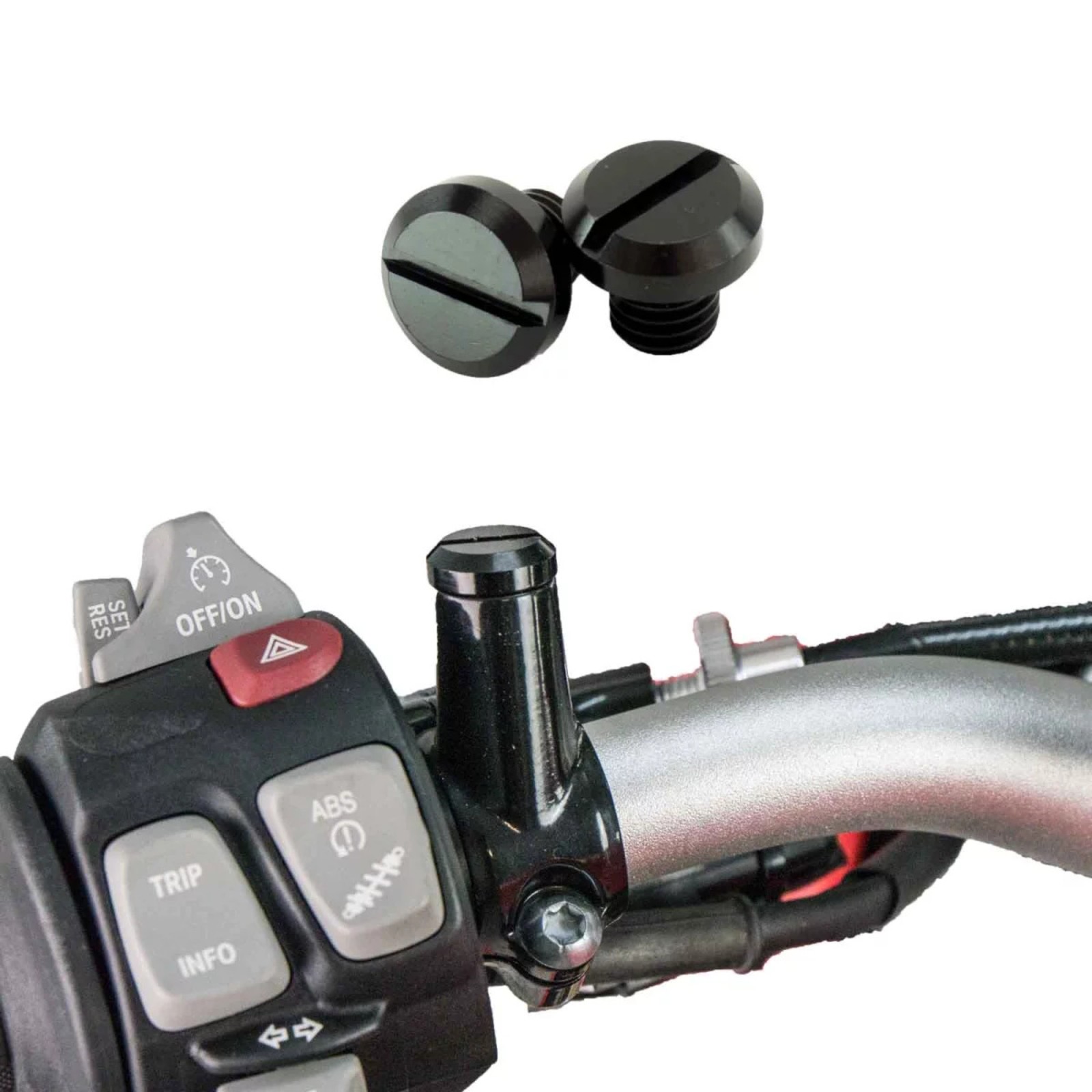 Motorradspiegel SC60, M10-R, rechts, schwarz, ABS, E-geprüft