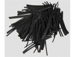 Schrumpfschlauch-Set | 100 Tlg | sc hwarz | 100mm Größen: Ø1,