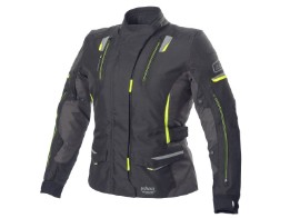 Jana Damen Jacke schwarz/neon-gelb 36