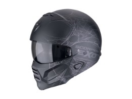 EXO-COMBAT II SPIDERWEB Mattschwarz-Silber