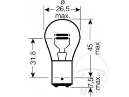 LAMPE 6V21/5W JMP