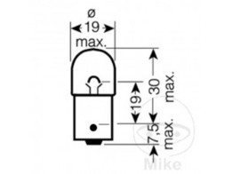 LAMPE 12V10W BA15S OSR