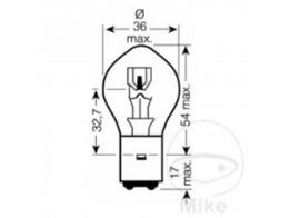 LAMPE 12V35/35W JMP