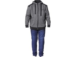 Hoodie Grizzly Junior schwarz-anthrazit