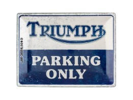 Blechschild Triumph-Parking Only