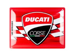 Ducati Corse Blechschild Racing Flag